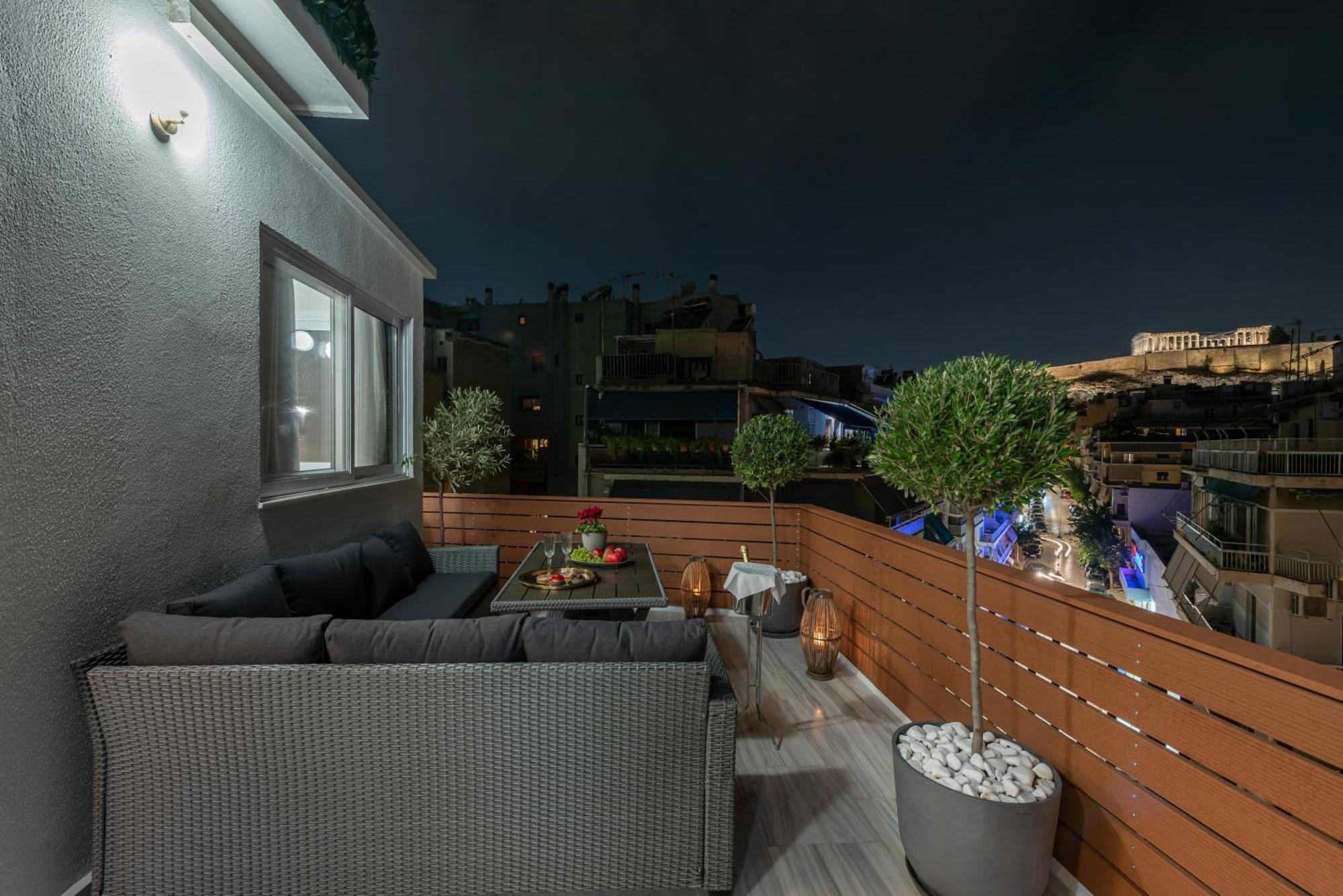 דירות אתונה Acropolis Divine Penthouse מראה חיצוני תמונה
